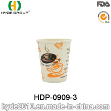 Único copo de papel descartável do café quente da parede com impressão (HDP-0909-3)